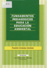 Image of FUNDAMENTOS PEDAGOGICOS EDUCACION AMBIENTAL